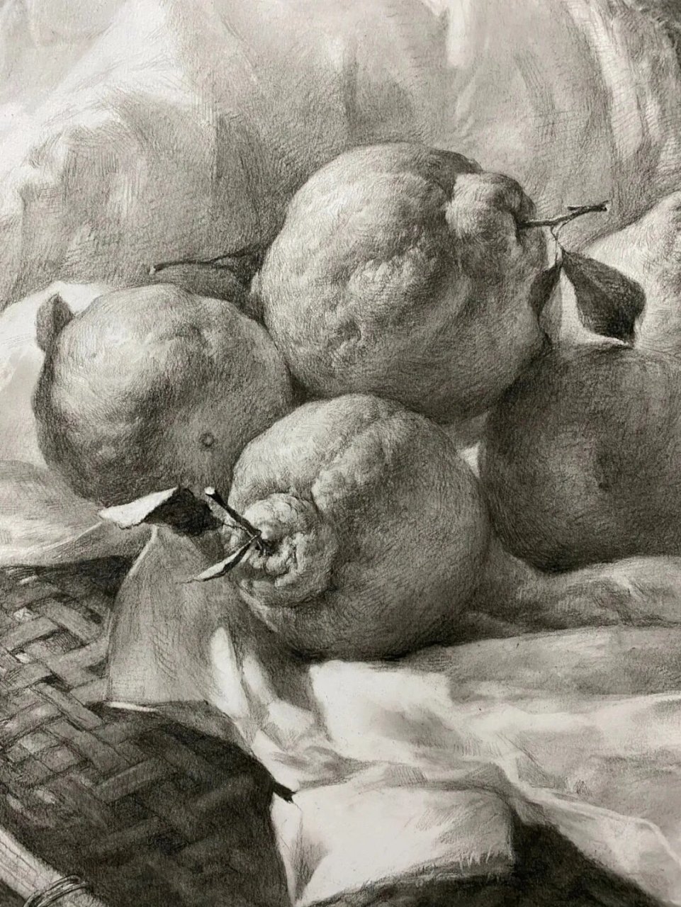 静物素描‖橘子塑造