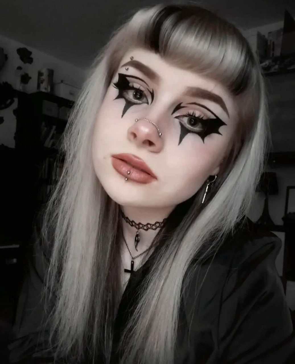 绝美酷炫哥特风妆容94个性张力十足的暗黑系 哥特风妆面98 博主
