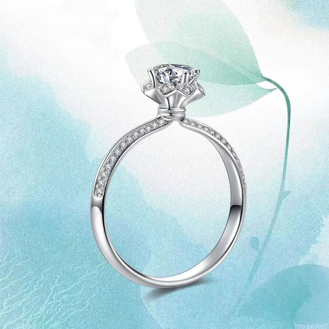 钻石戒指是浪漫更是心动 #东方福珠宝# #钻戒# #求婚钻戒# 美不可缺席