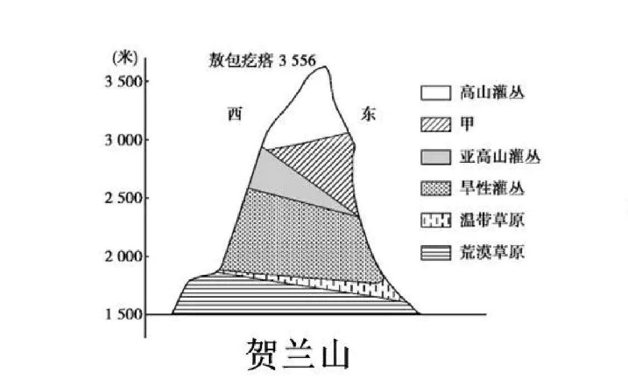 【高中地理】国内常考山脉的垂直自然带谱 1.天山 2.祁连山 3.