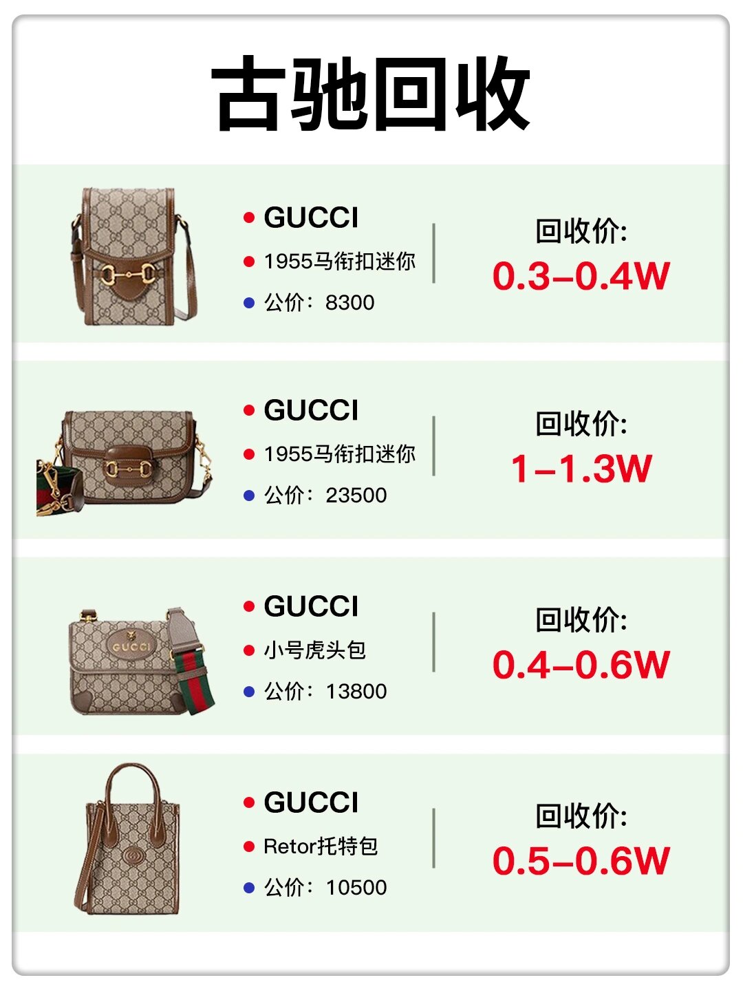 广州！古驰包回收