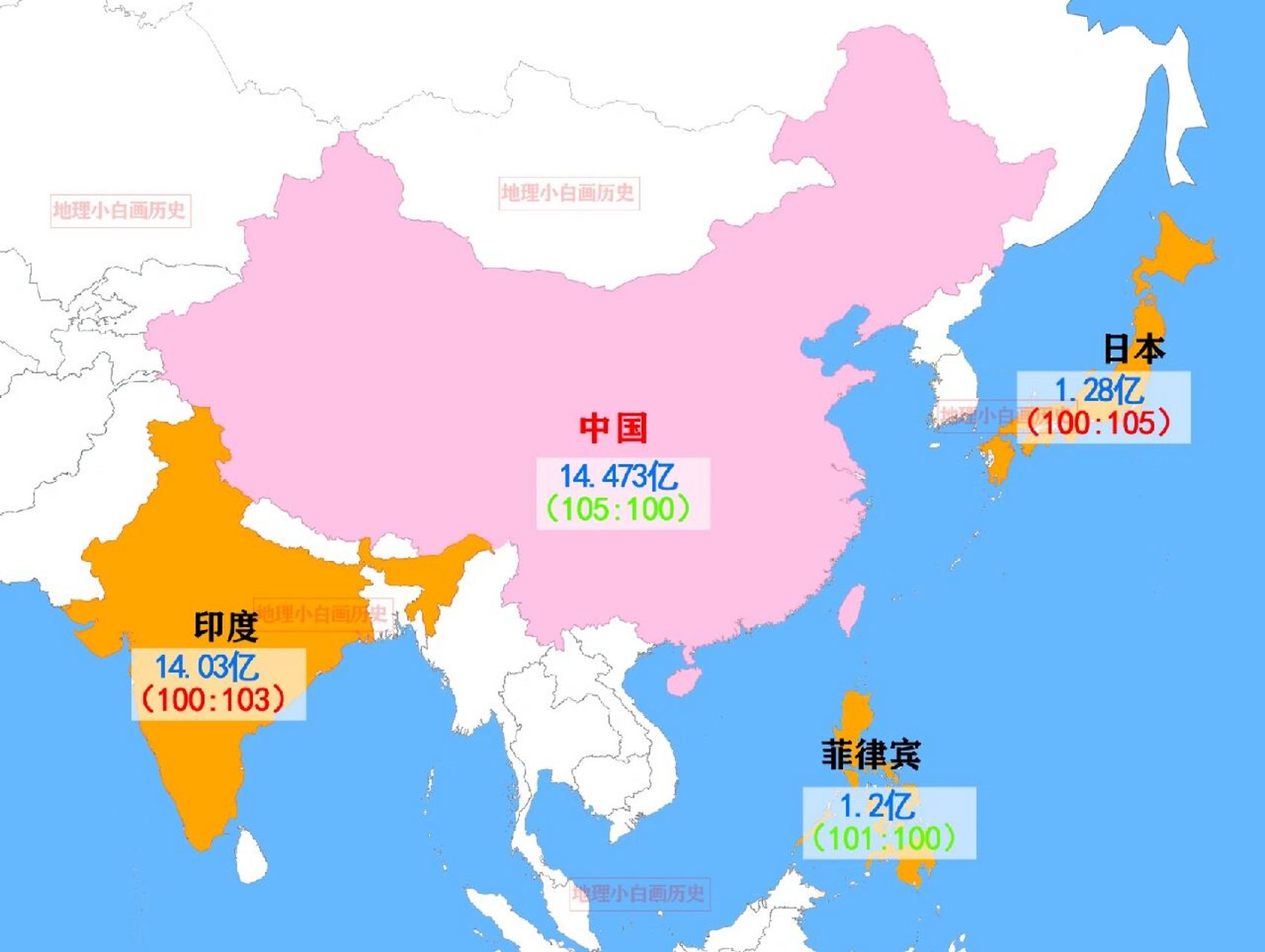 78亿 , 男女比例100:101第五