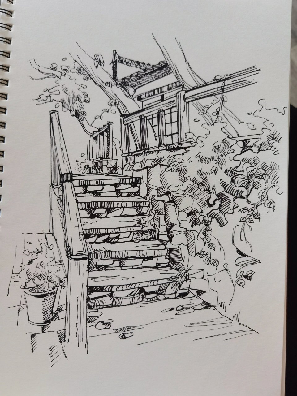 安徽宏村写生速写篇 【不要再问原图啦,之前清理相册已经删了】内有