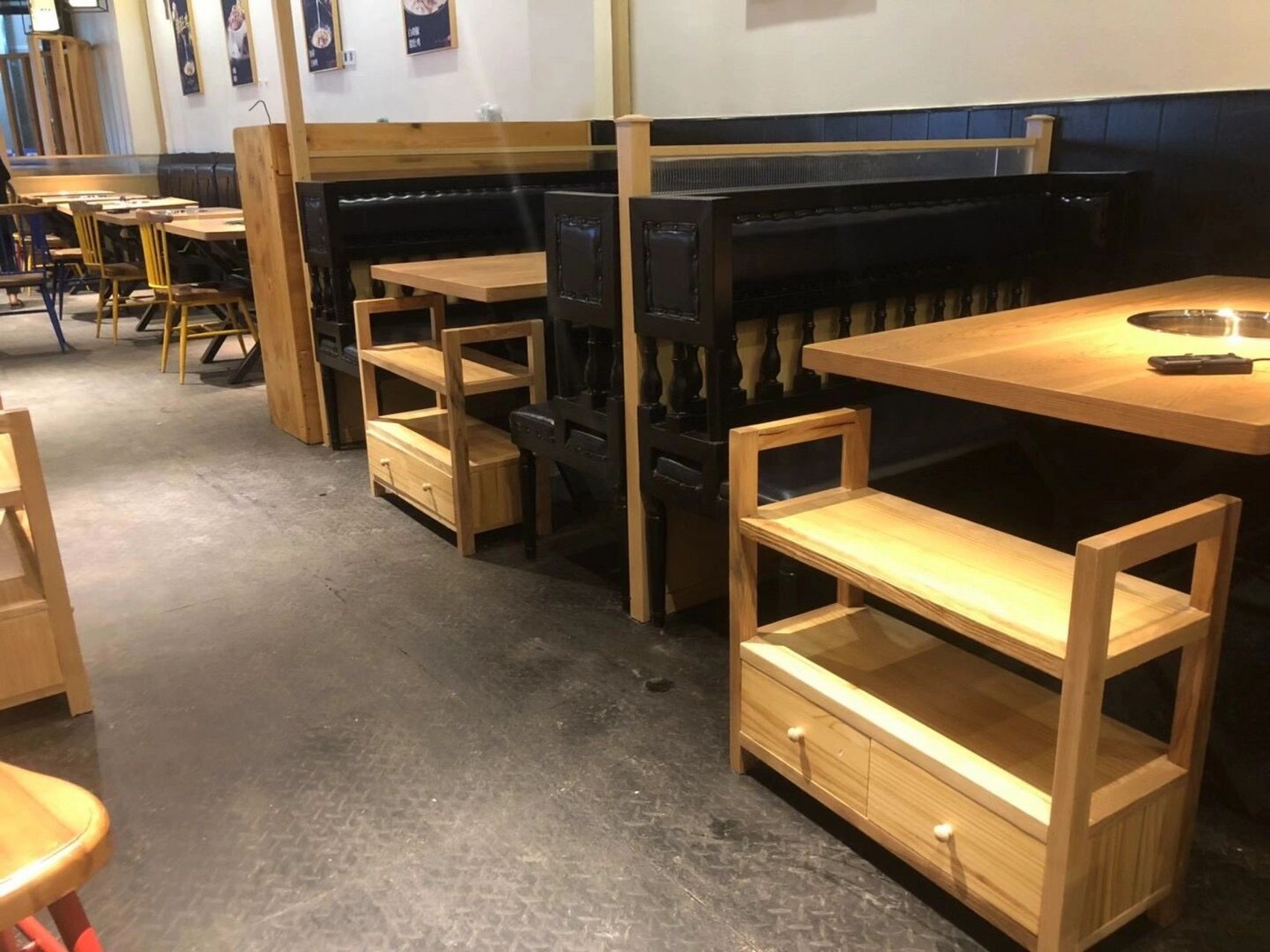 火锅烤肉烧烤椰子鸡店铺餐饮家具实木桌椅 广州良久家具有限公司