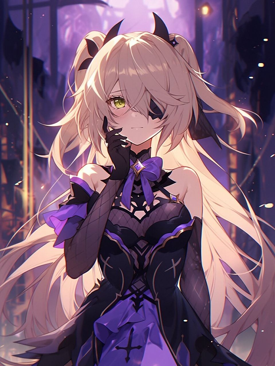 【原神壁纸】菲谢尔丨断罪皇女(上) (含完整咒语)左下角进入 	 菲谢尔