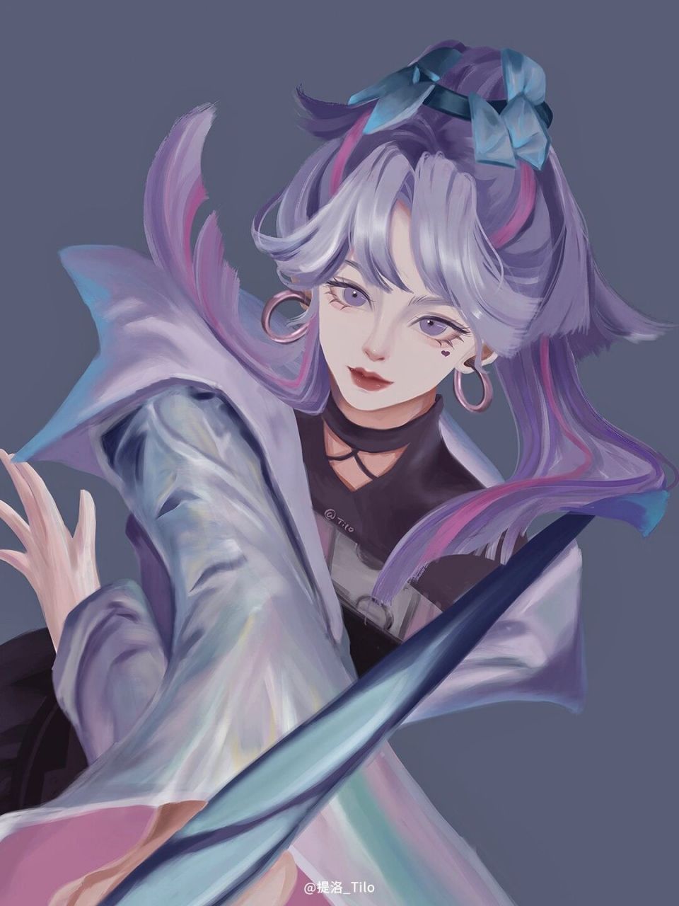 【王者荣耀系列插画】婉儿天狼星皮肤 "以过往之梦,绘明日之像"