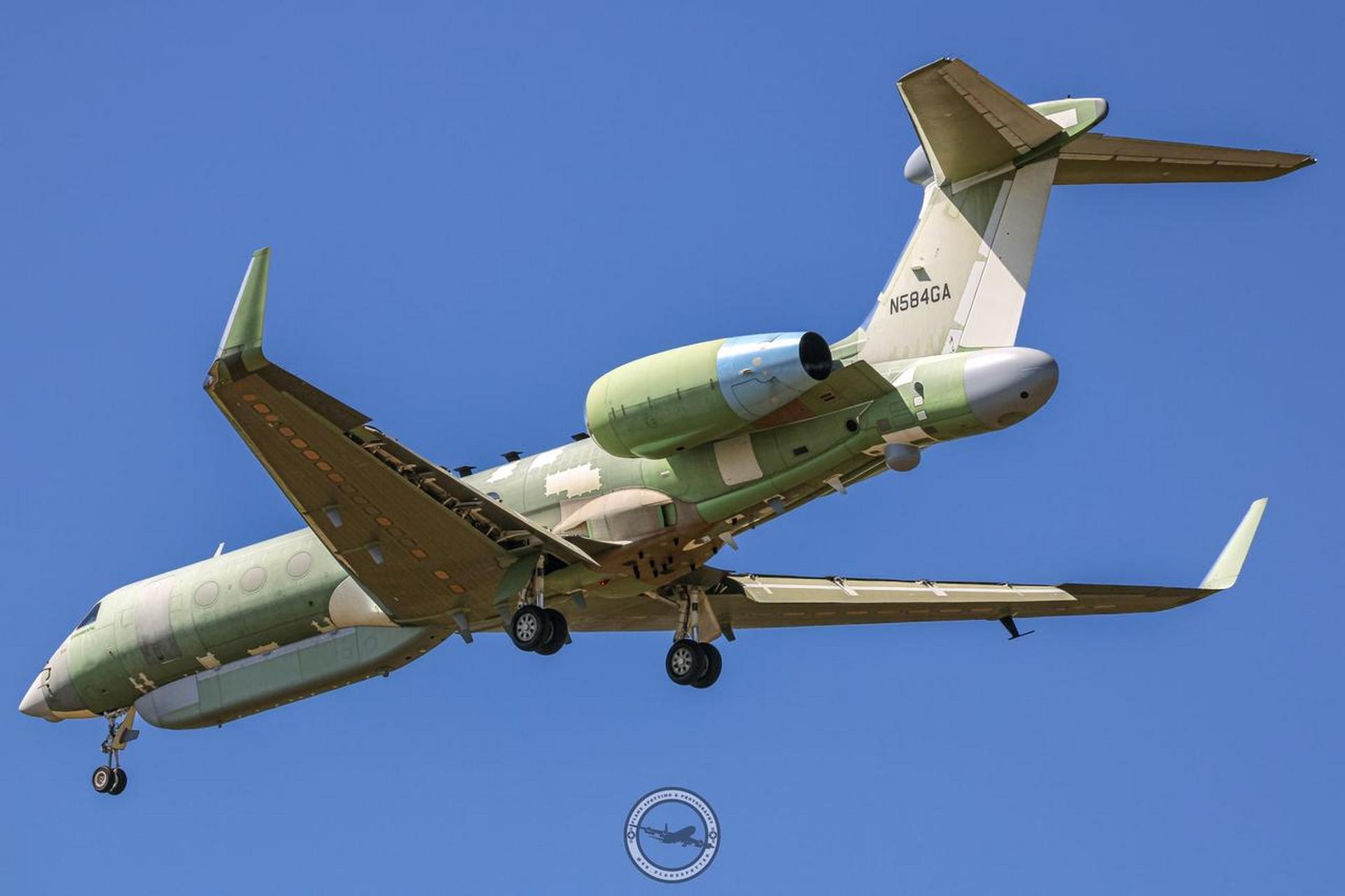 澳大利亚空军的mc-55a"游隼"电子战飞机(n584ga) .是四架游隼之一.