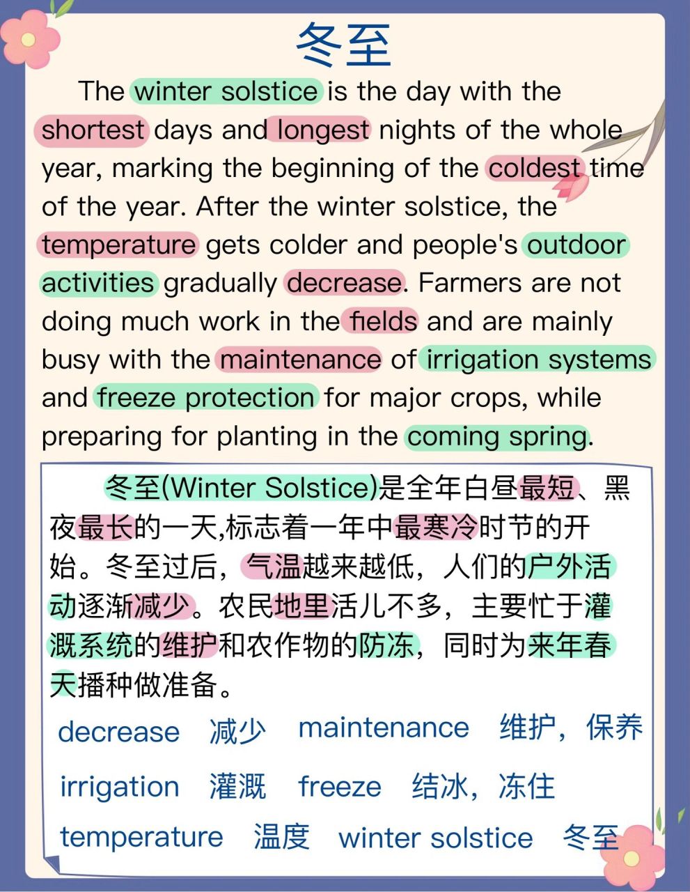 英语四级翻译/day7156671566 8215冬至 8215翻译和