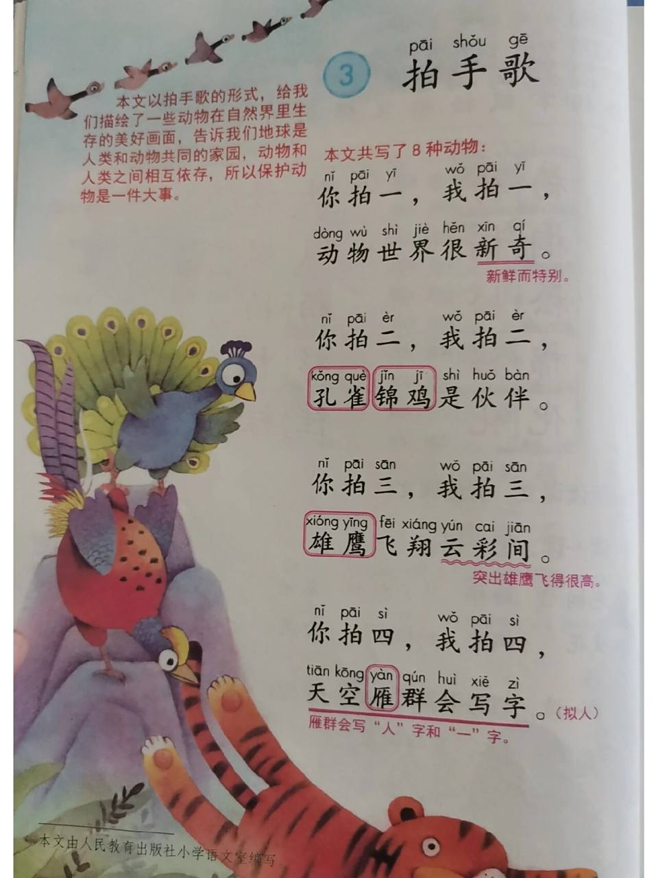 二年级语文上册《拍手歌》笔记 附练习 二年级语文上册《拍手歌》笔记