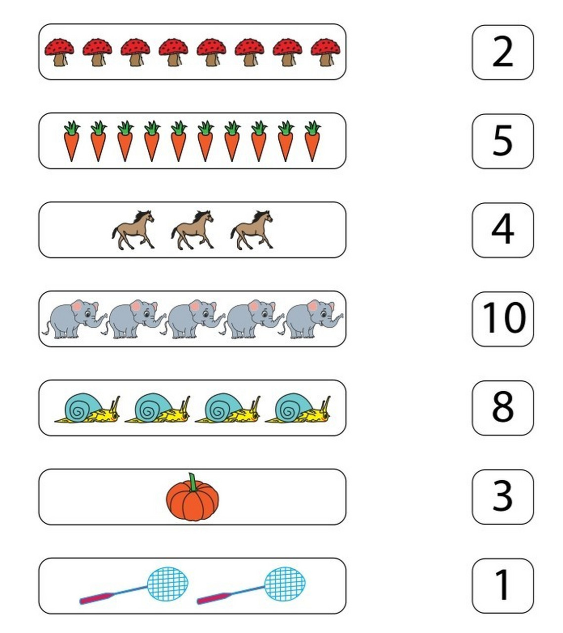 数字连线图片1-10教案图片