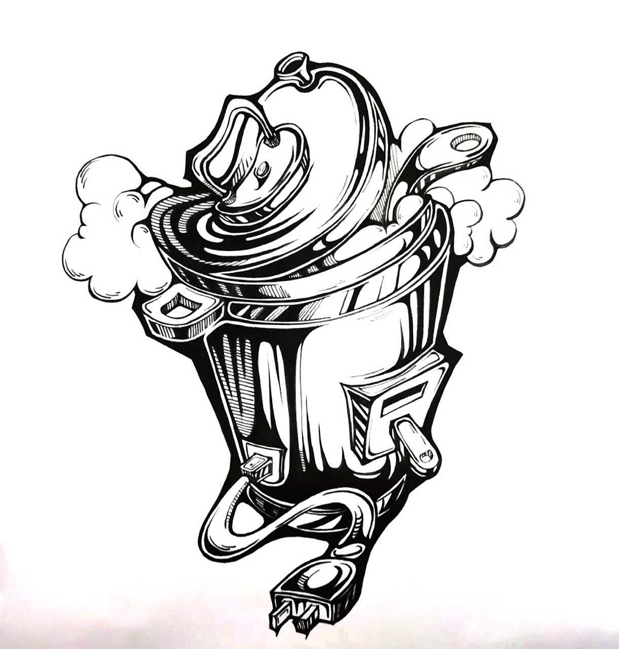 黑白装饰画·单体素材分享·设计基础 单体表现是黑白装饰画的基础