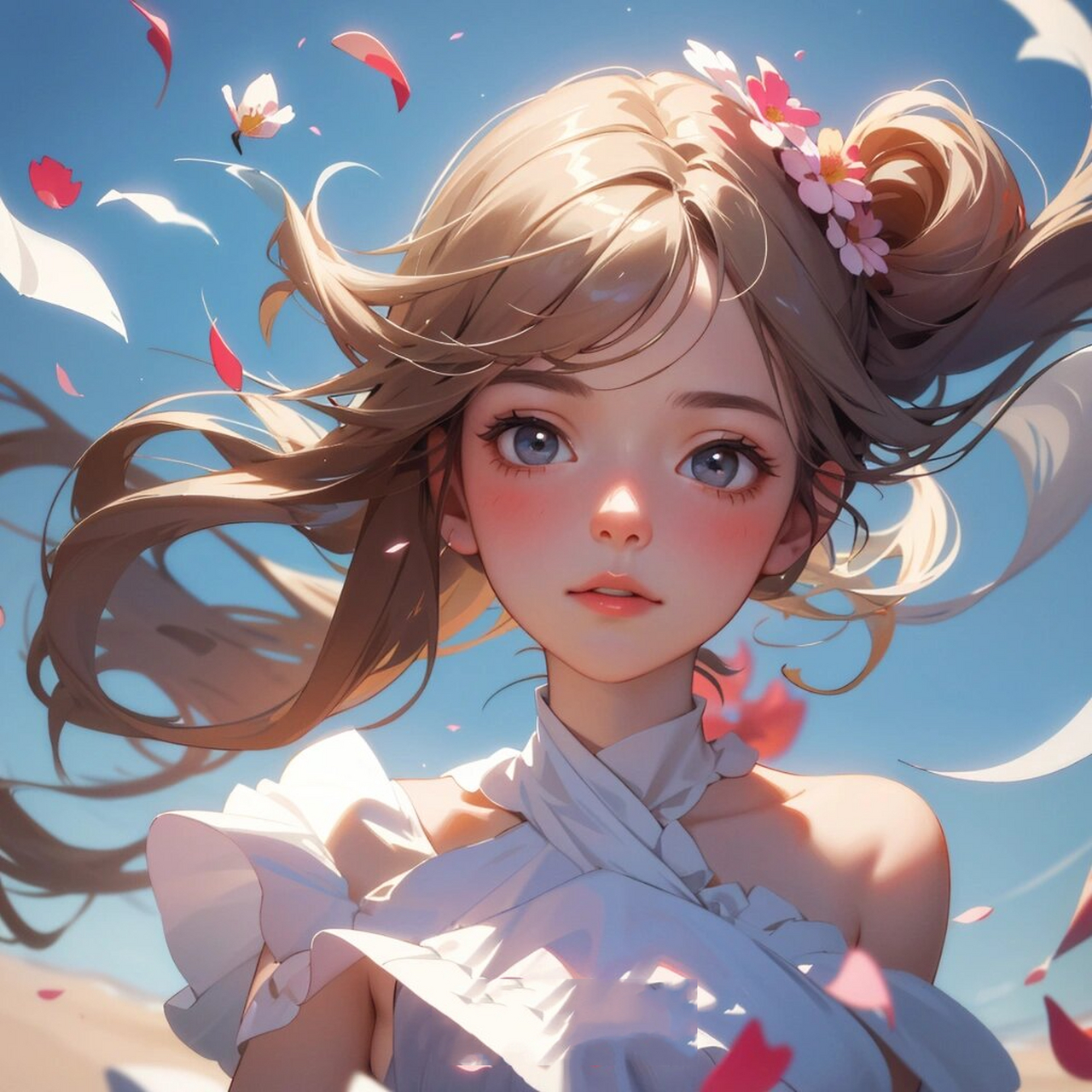 唯美系氛围感动漫头像女7815山海自有归期