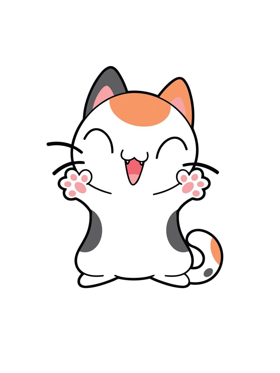 超级可爱的宝藏卡通动物-猫咪系列 可直接打印