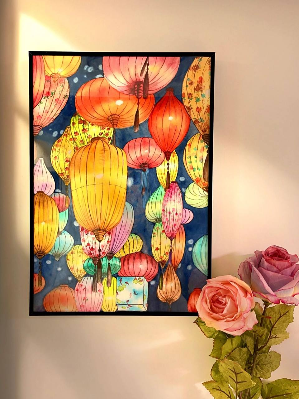 充满春节氛围的水彩画画起来!