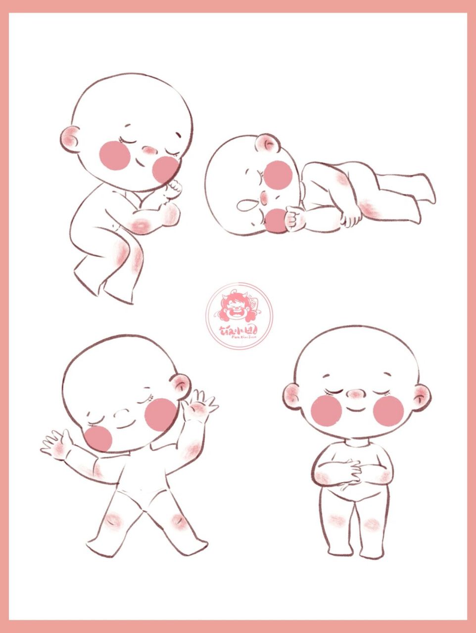 q版人物速写|躺平睡姿 平时你会用什么样的睡姿来睡觉了98?