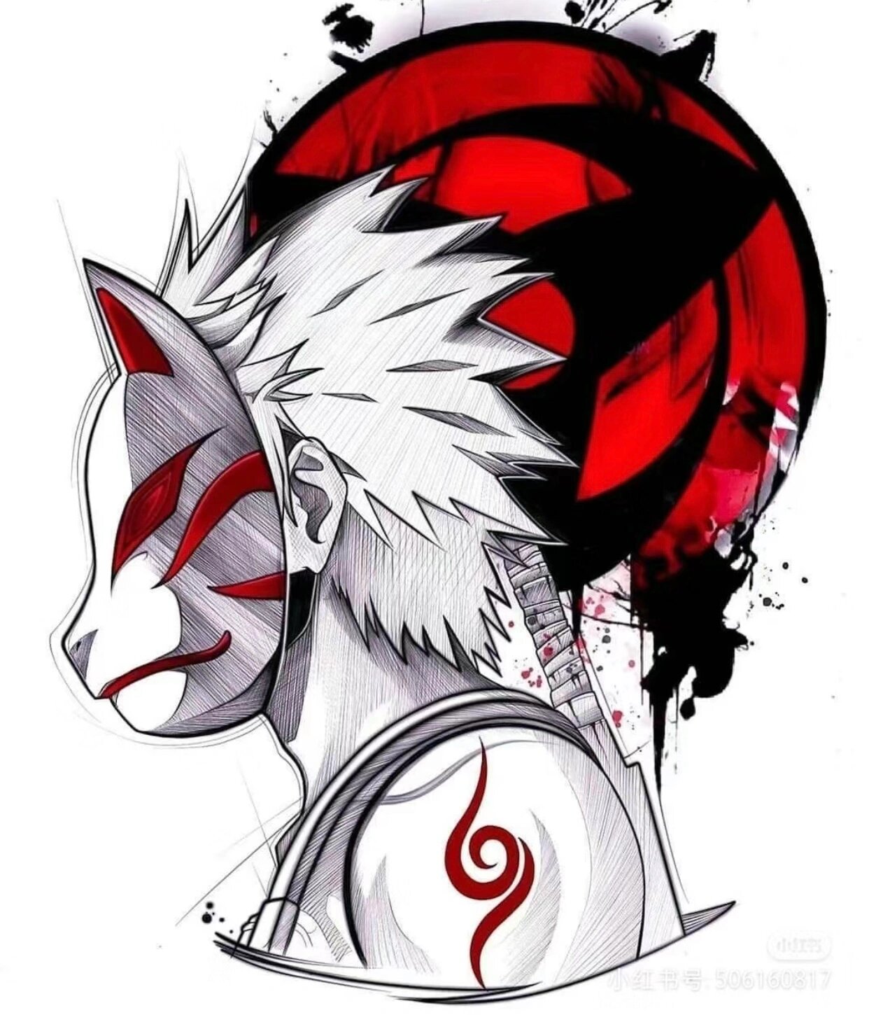 卡卡西暗部纹身