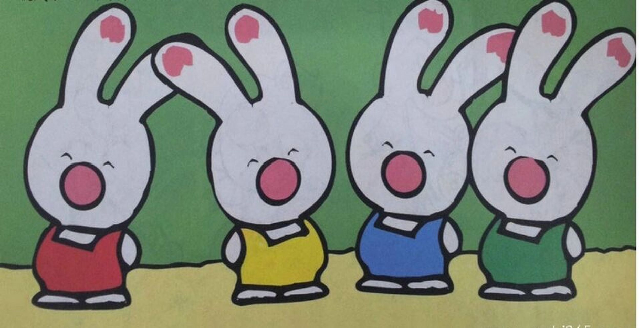 儿童睡前故事:彩色兔 兔爸爸和兔妈妈有四个孩子.