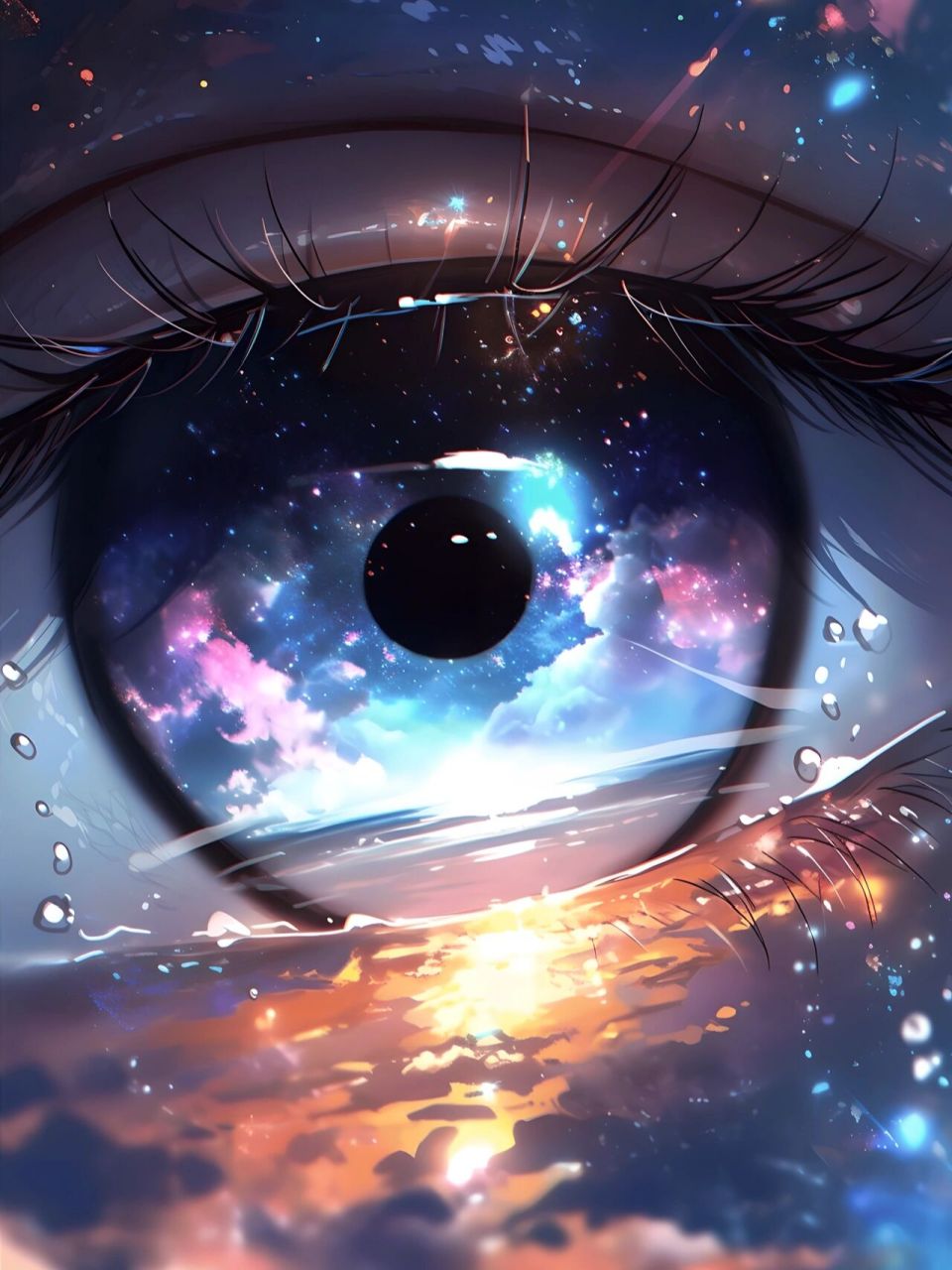 绝美彩瞳|炫彩浪漫-眼睛特写镜头 你的眼中星辰繁花, 回眸一撇, 藏尽