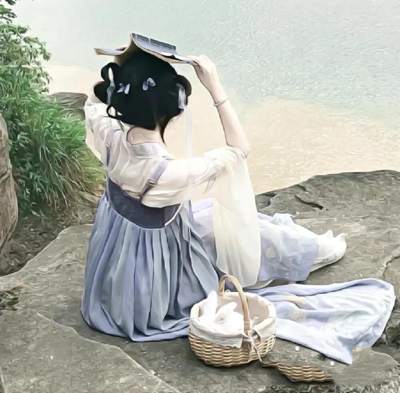 不露脸古风女头像
