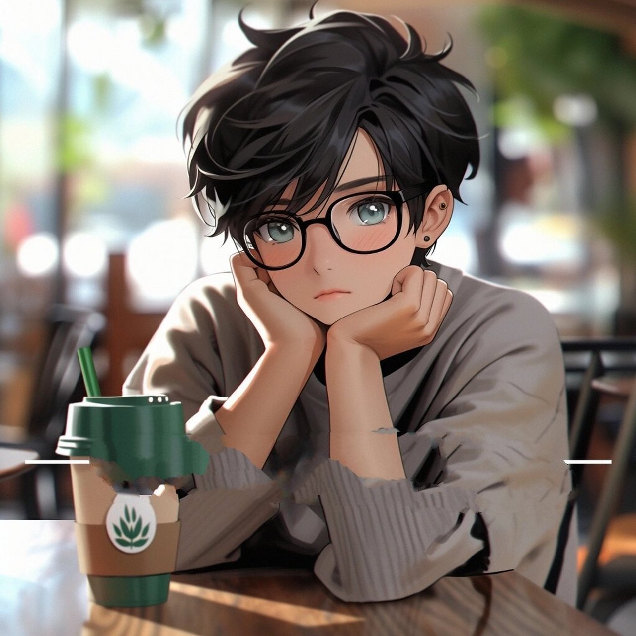 头像 | 喝咖啡的少年