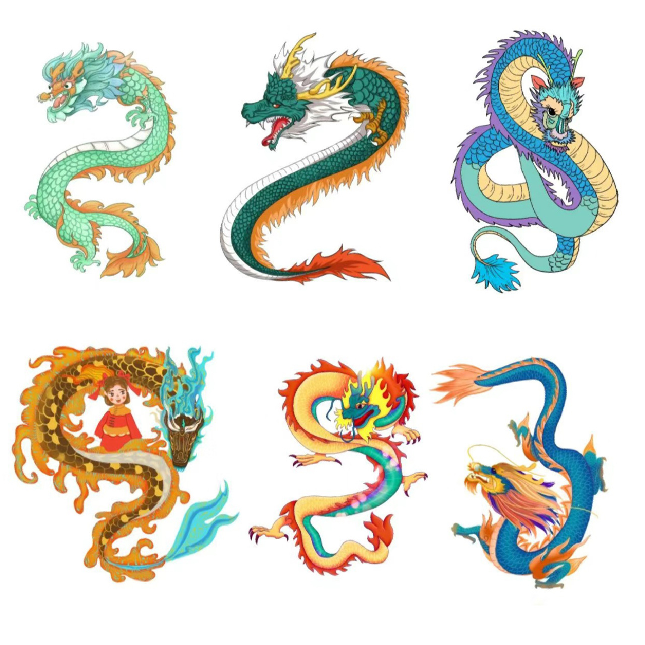 少儿美术//龙的传说～ 适合年龄段:4～5岁 上课时长:60分钟 课程目标