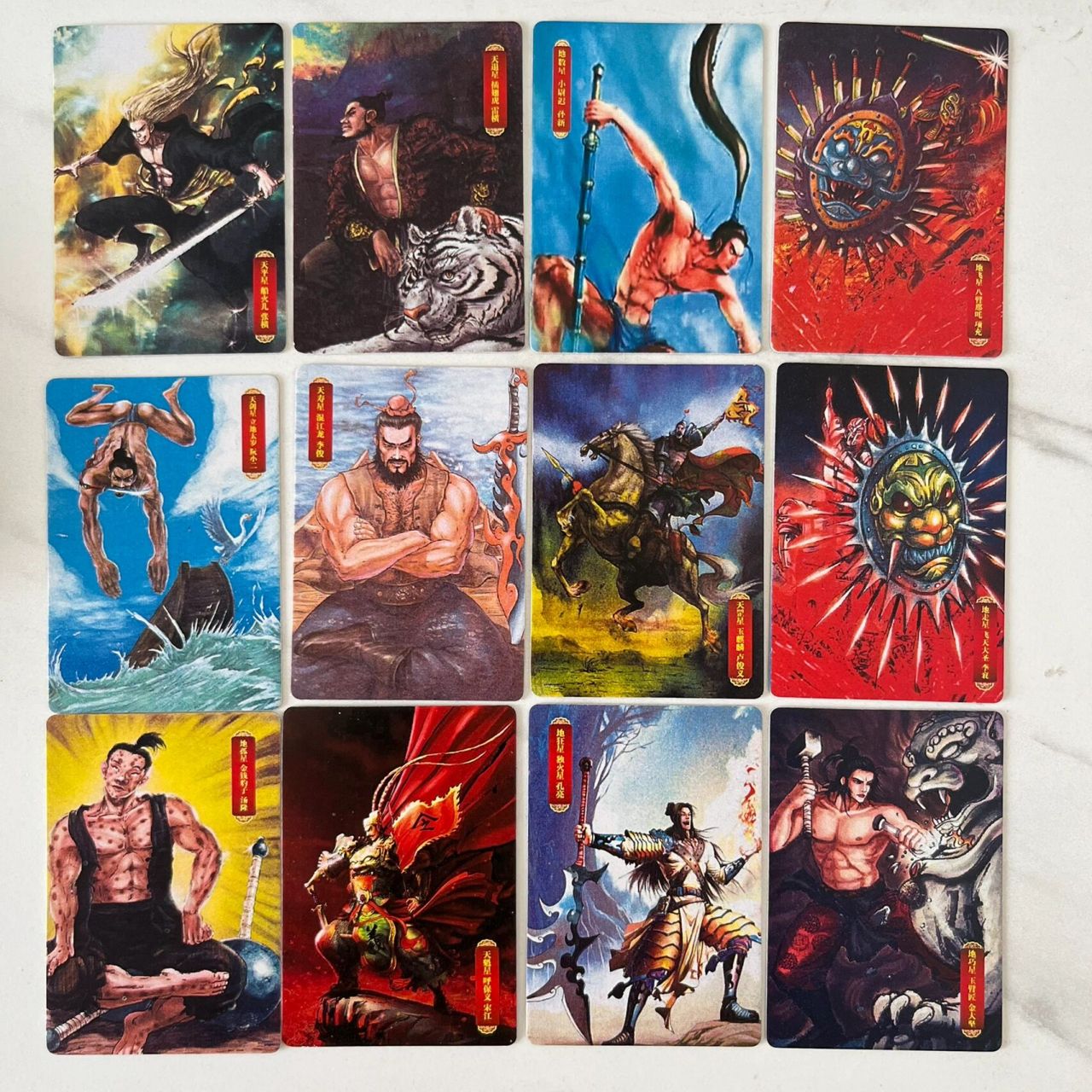 华丰手绘水浒传卡全套新版108张 华丰魔法士手绘水浒传是权迎东老师的