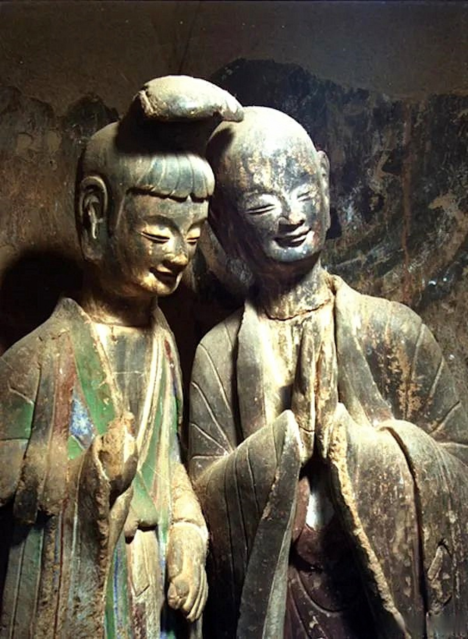 接着聊麦积山石窟的特窟-121窟  甘肃天水麦积山石窟第121窟建于北魏