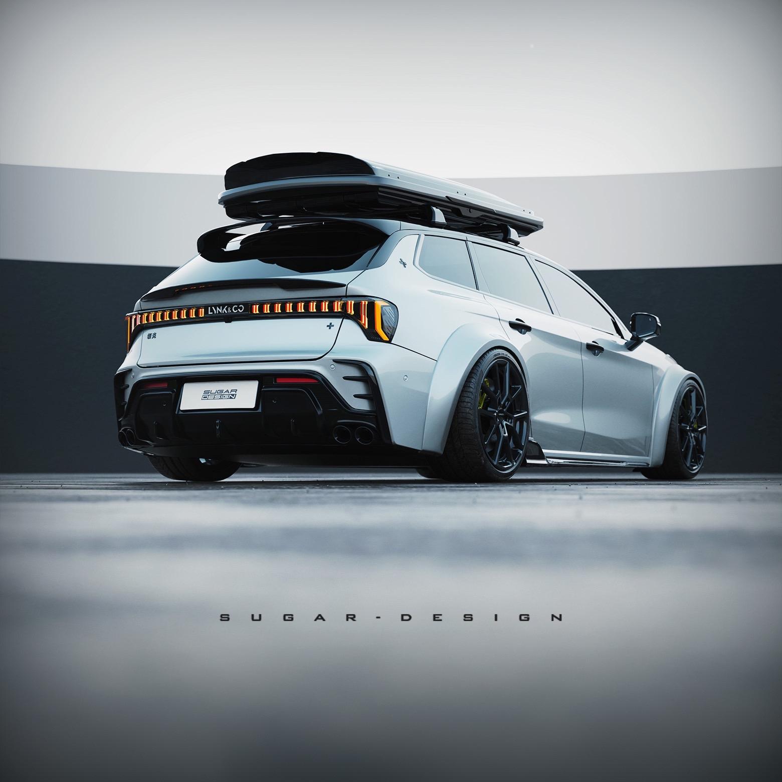 发点领克03旅行cyan小宽体的银色版本