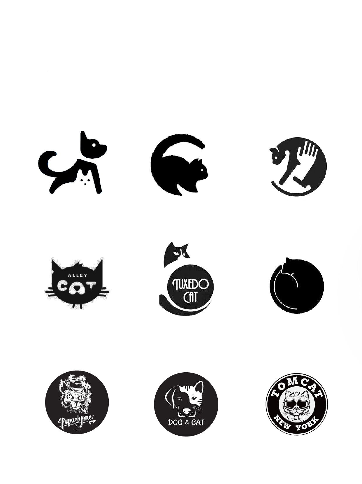36款猫咪logo设计灵感合集,快来领取你的猫