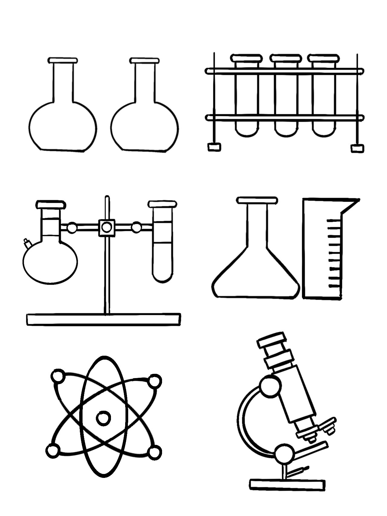 化学实验 2 简笔画