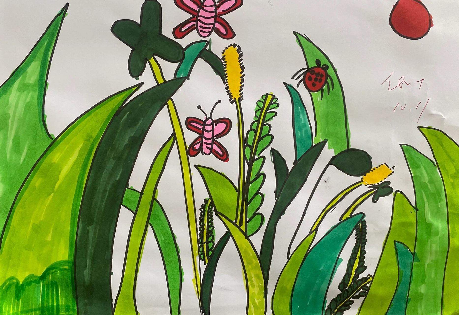 湘美版小学美术|四年级上册《草丛中》 绘画草丛需要抓住五种关系:1