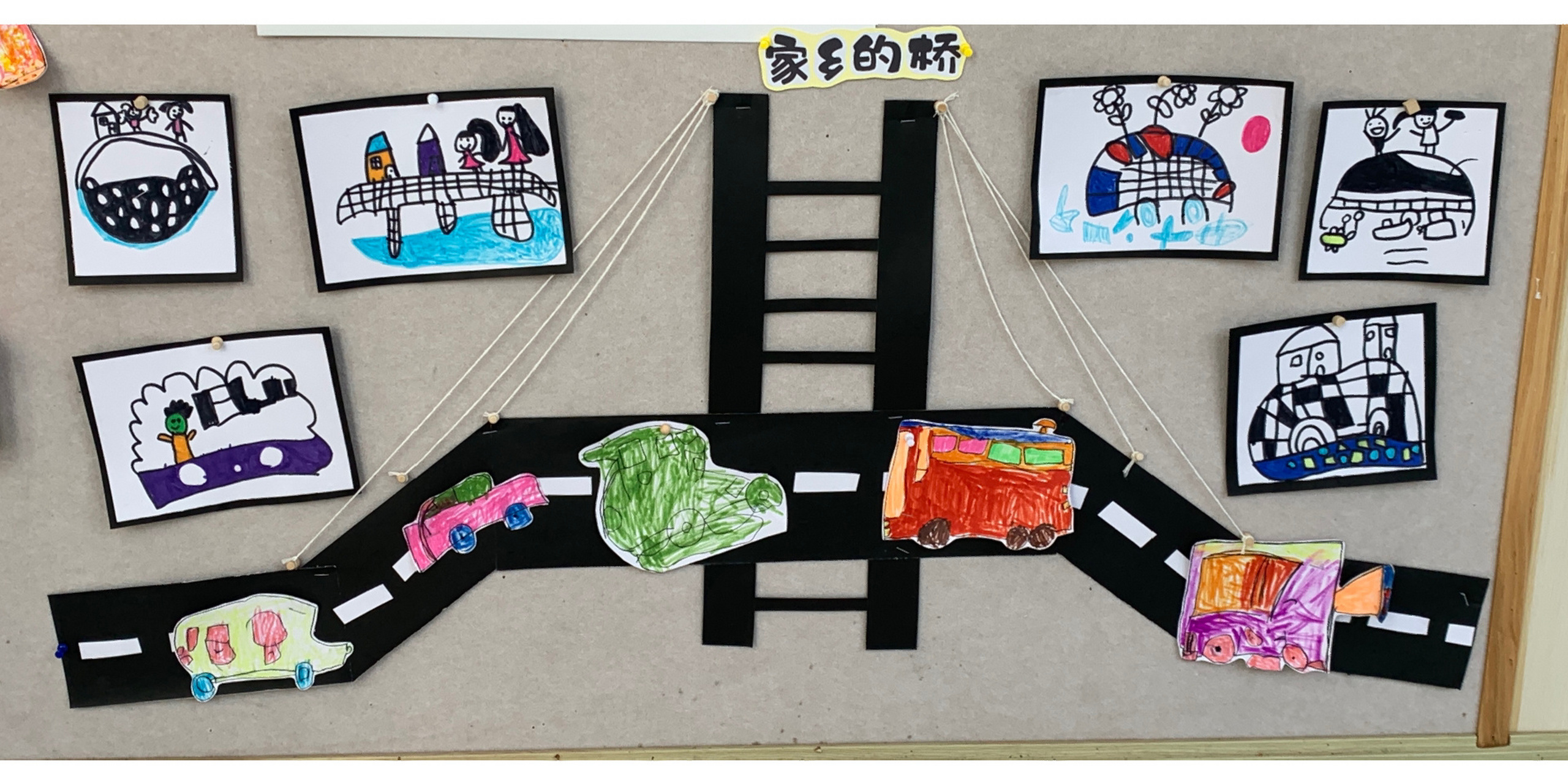 我的家乡主题墙 中下我的家乡主题墙