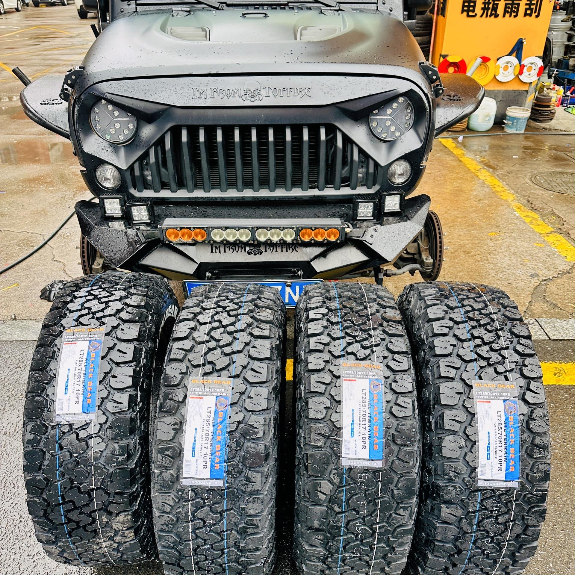 牧马人更换四条黑熊at越野胎.