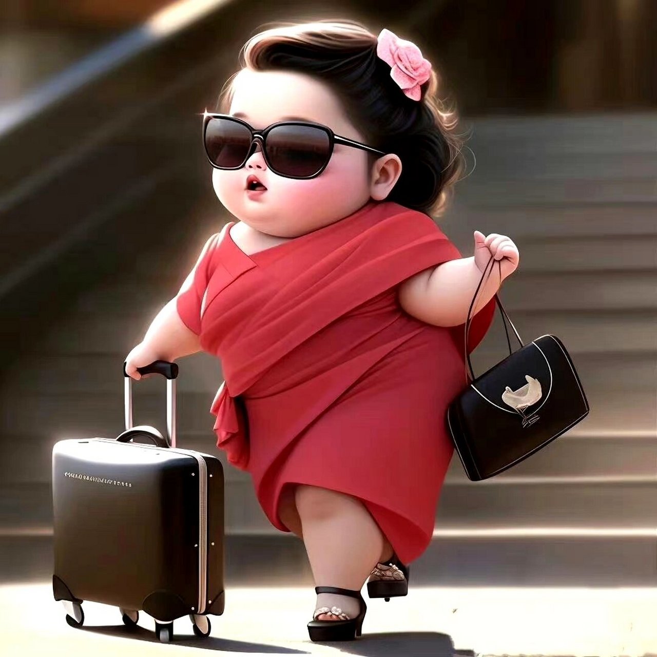 时尚潮流红衣小胖妹头像 贼可爱! 67