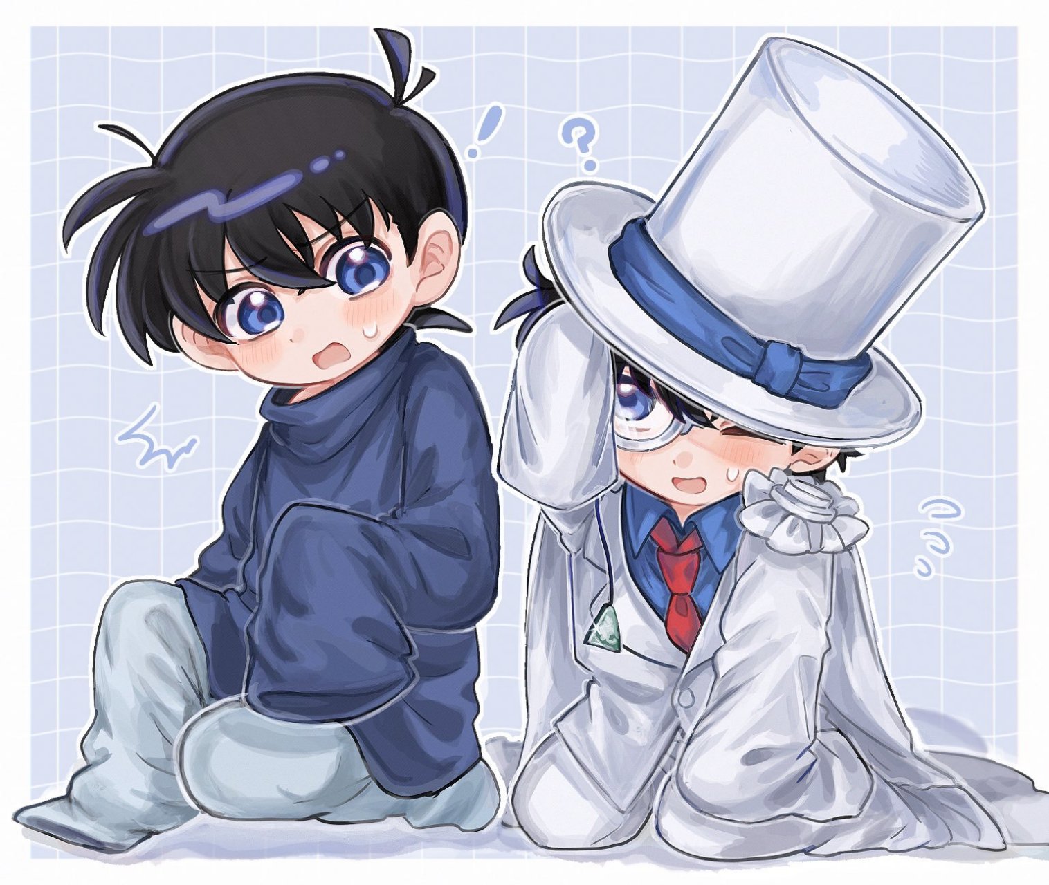 分享一组#名侦探柯南##快新# 壁纸,每贴都好可爱,喜欢吱吱.