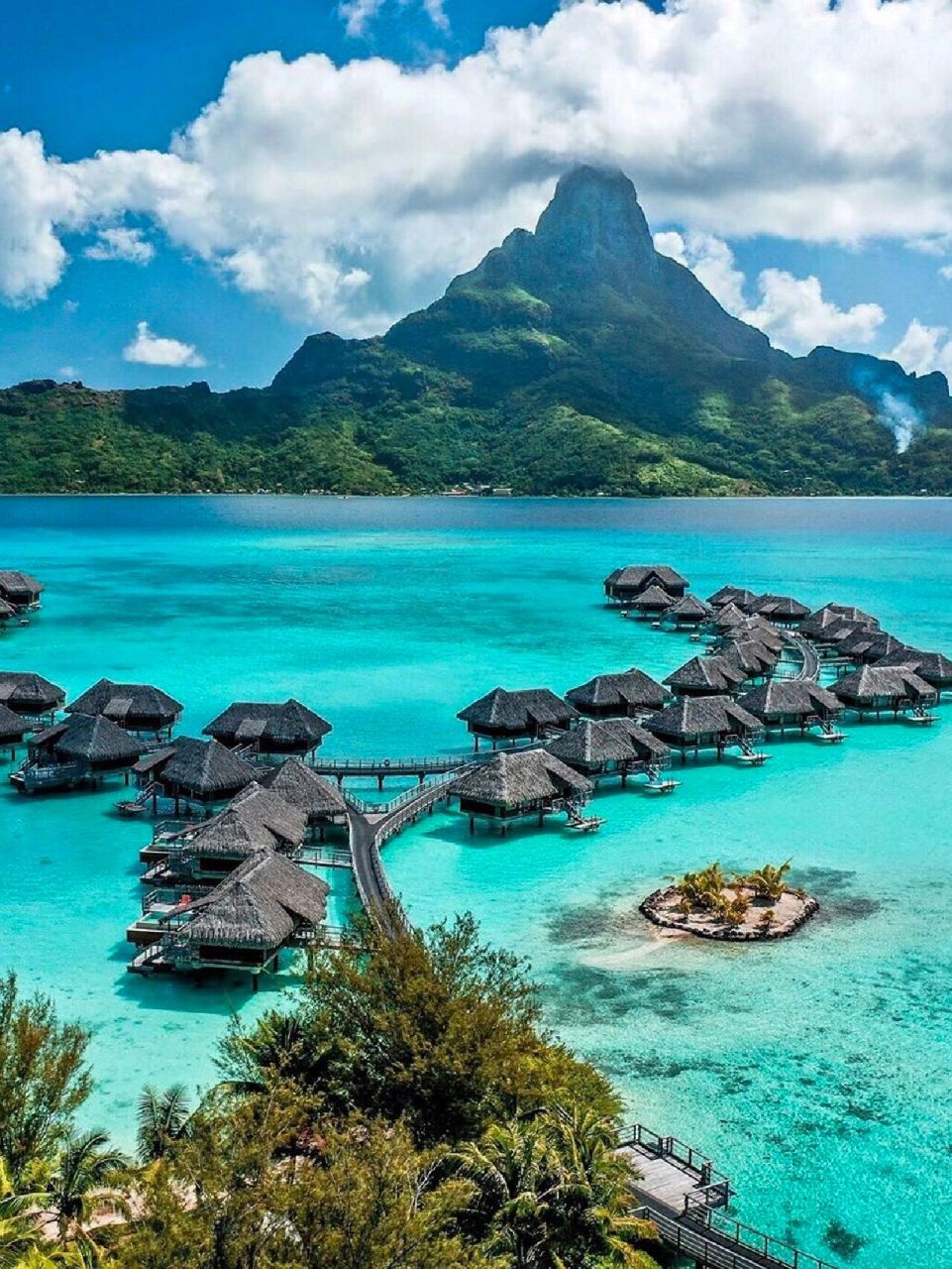 93 波拉波拉岛(bora bora,或博拉博拉岛)太平洋东南部社会群岛岛屿