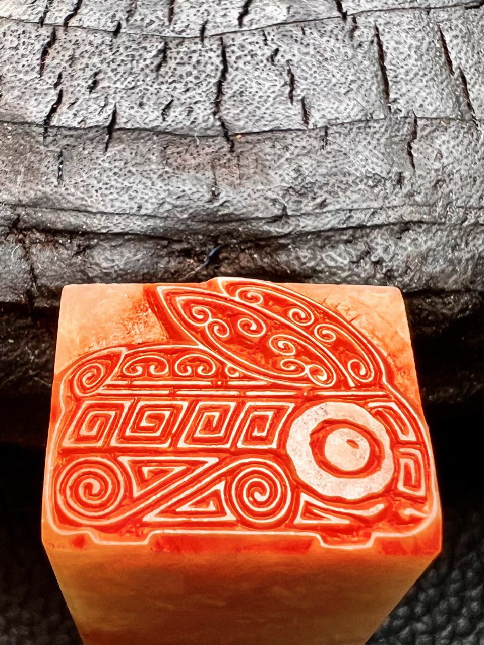 92篆刻┋"兔" 自带7815的一块小石头,自用印00