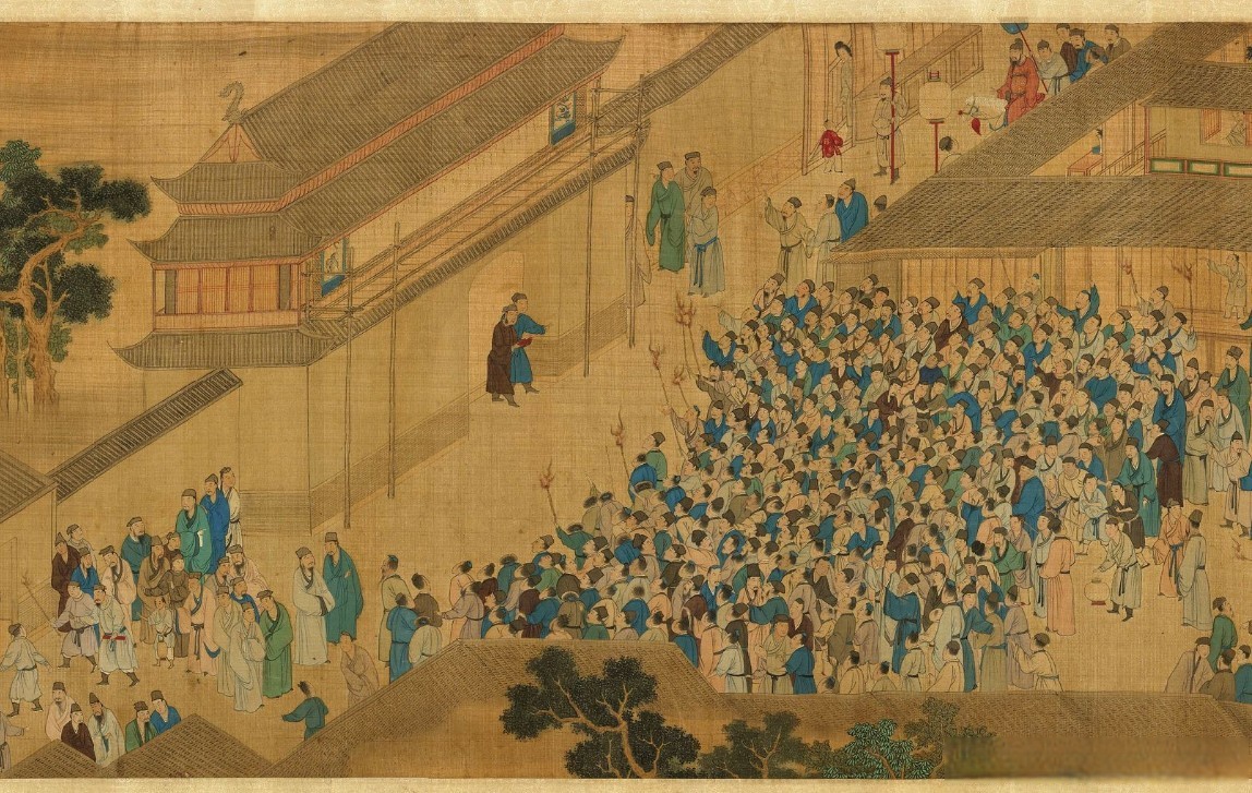 落榜者被搀扶离去的身影,细腻地传达