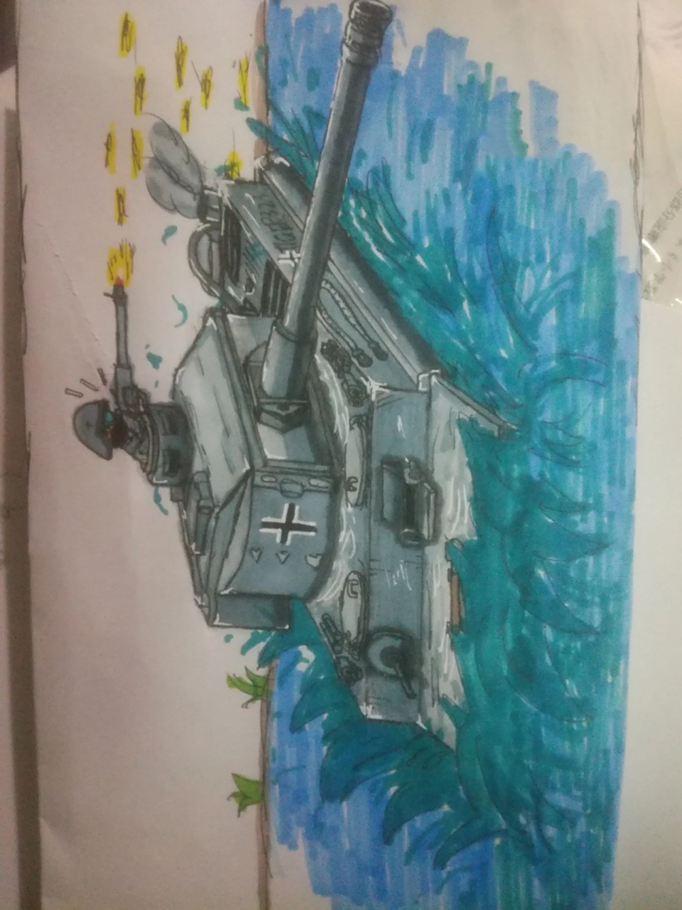 每日一画(虎式坦克)