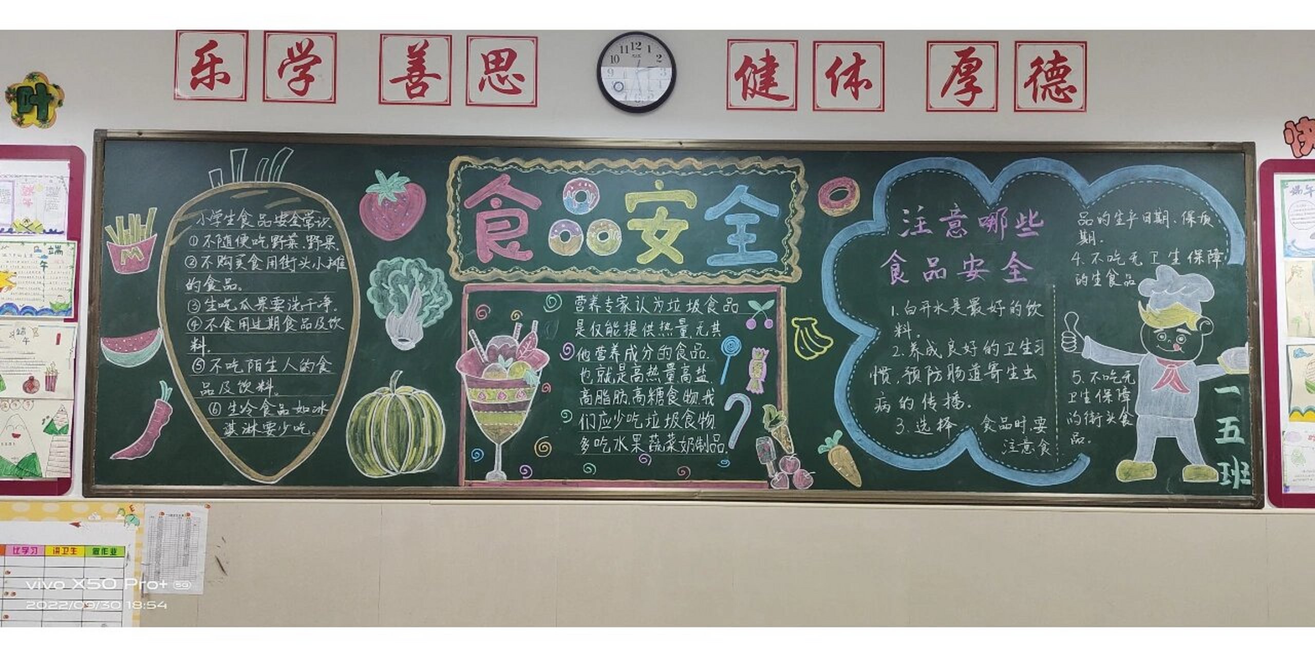 食品安全黑板报 民以食为天 食以安为先