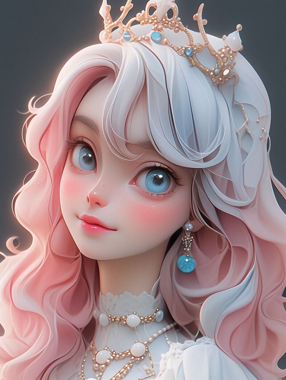 公主头像|长发飘飘|真的绝美 关键词分享 lovely princess, wear a