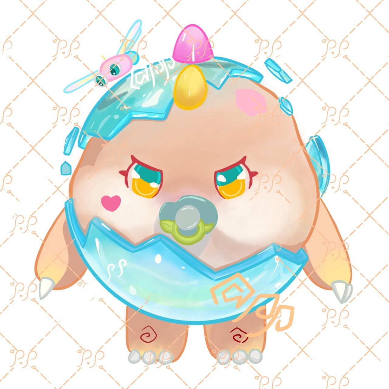 暴龙崽崽 难得有时间画一个 07商用涂抹水印二改二传