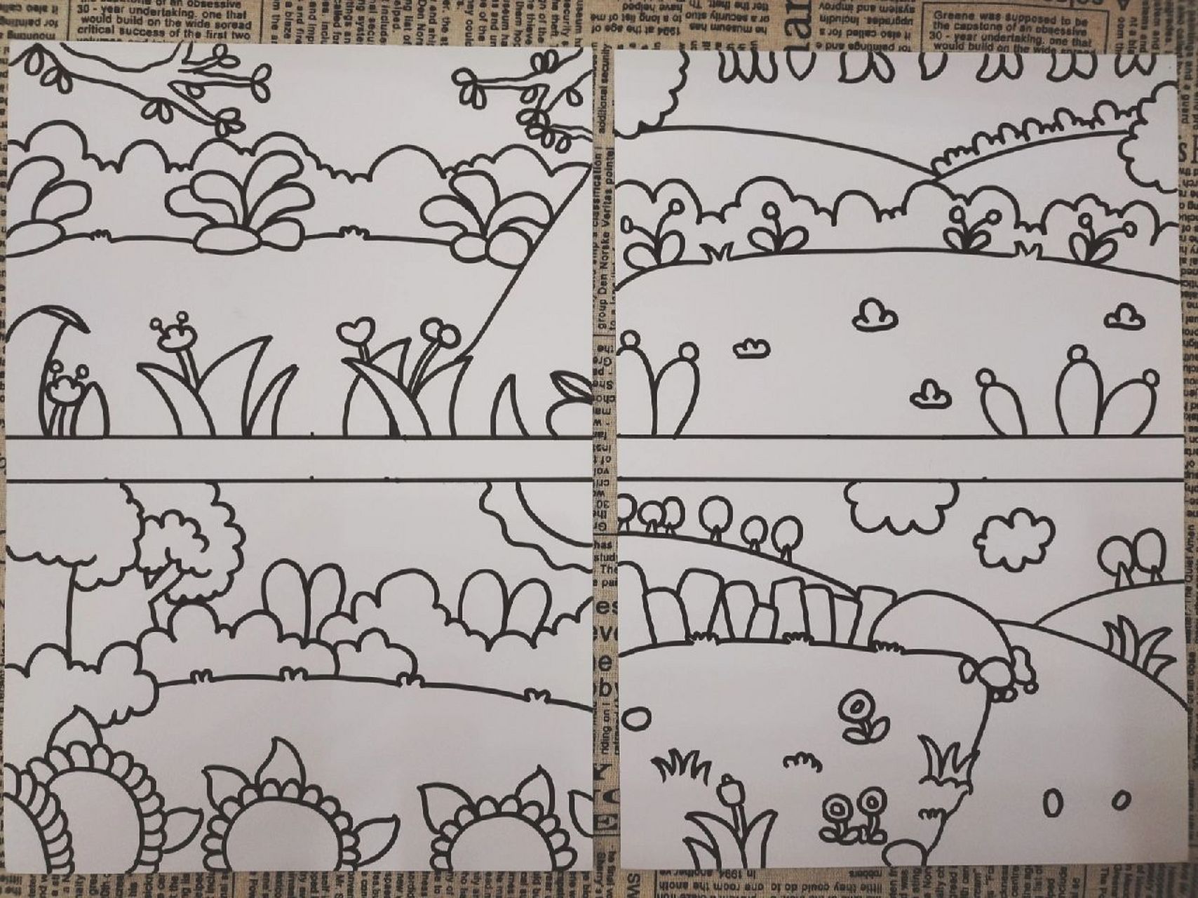 万能场景简笔画 98今日份动手能力加分90