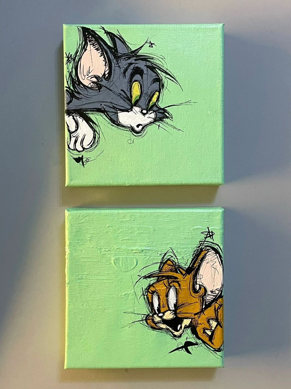 猫和老鼠/丙烯画/绘画教程 97tom and jerry!我这代人童年的回忆!