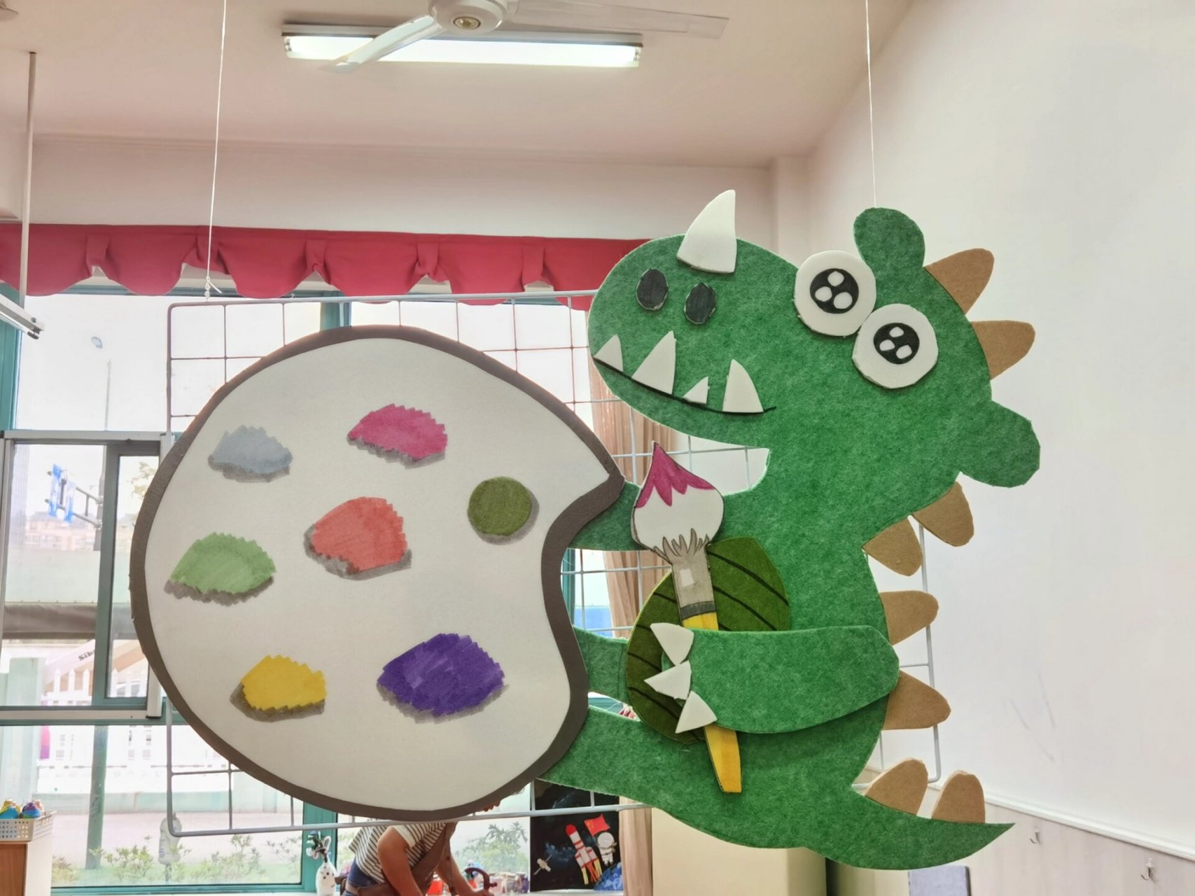 小恐龙环创 小班环创