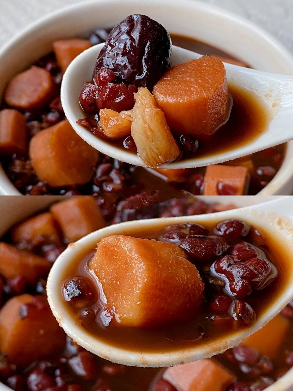 97秋冬要常喝7515暖心又暖胃的山药红豆红枣汤,简单又美味75