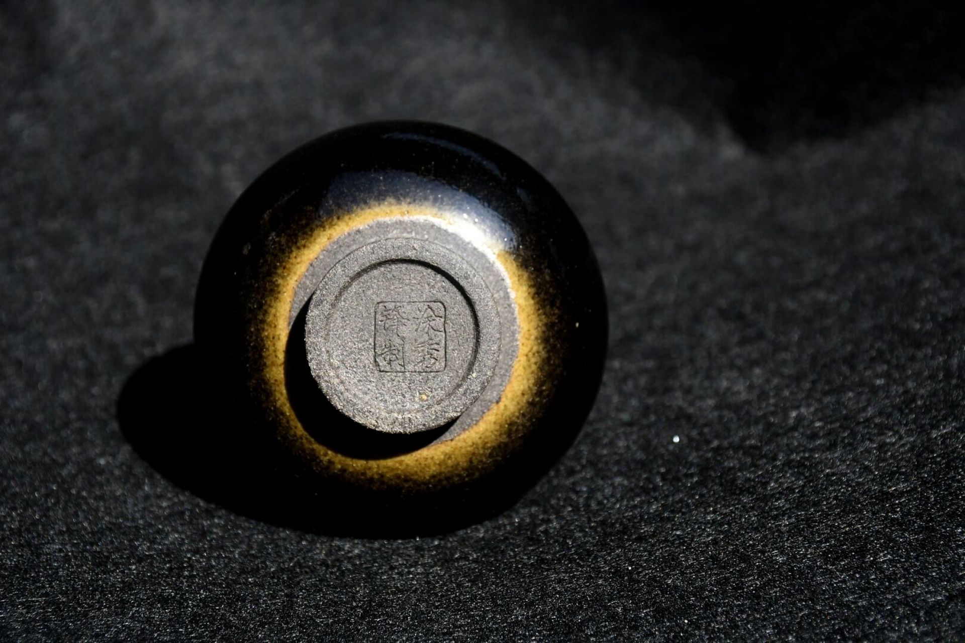 龙窑柴烧建盏《乌金佛肚》 乌金·佛肚#柴烧建盏