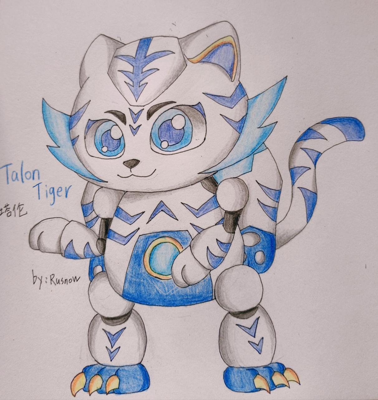 我的快乐酷宝2 oc:银虎酷宝91 属于正派 原型是白虎 专属乐器:摇鼓