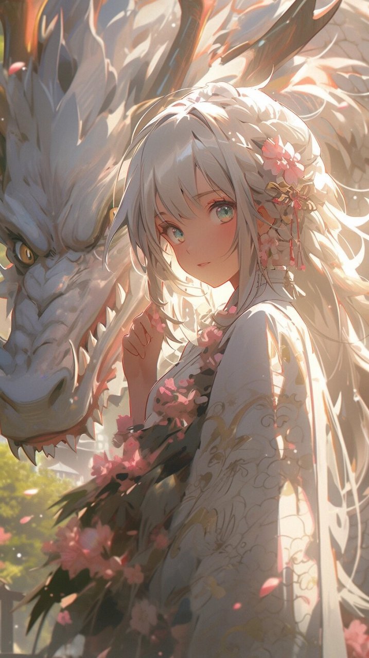 壁纸龙女二次元