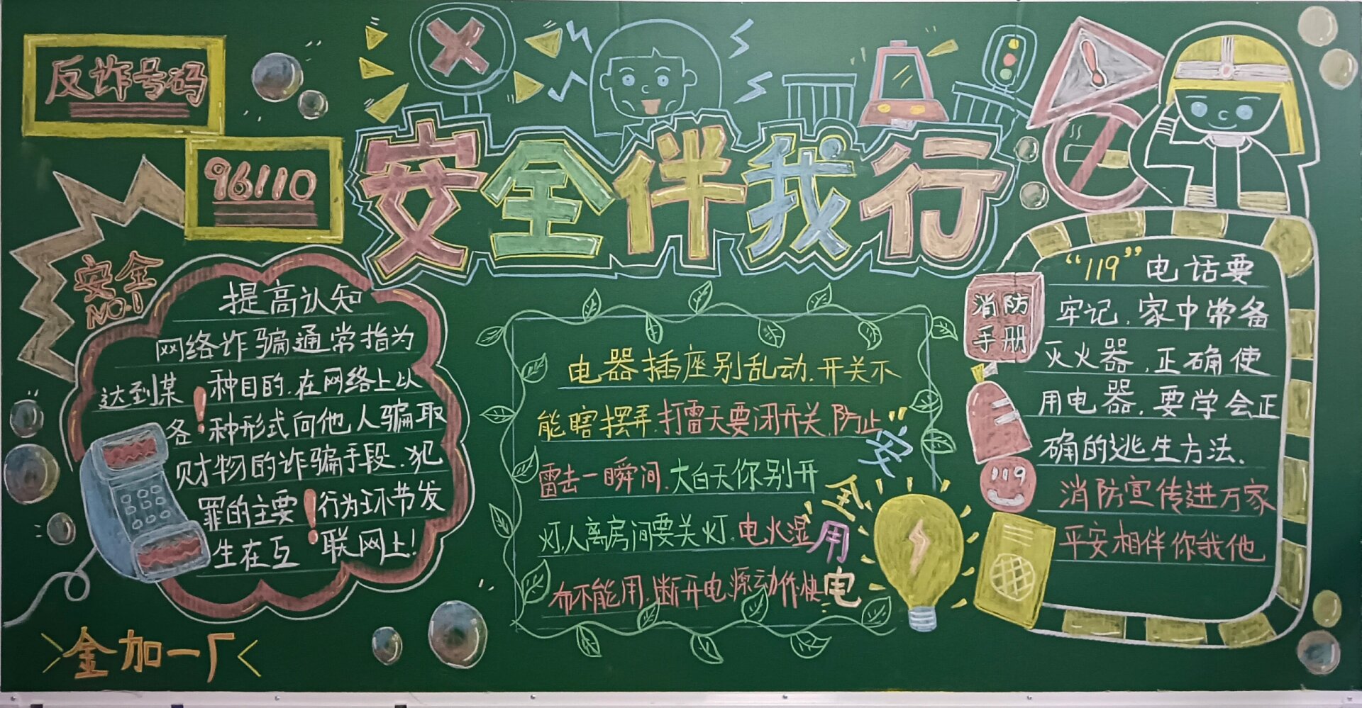 安全黑板报